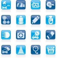 Car parts and services icons N5