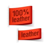 100 leather product clothing labels