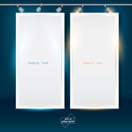Empty banner for product advertising with lighting N2