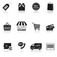 shopping icons set N50