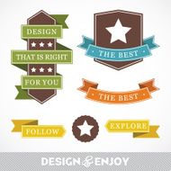 Set of stickers and ribbons N2