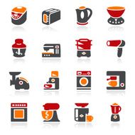 Home appliances icons Color series