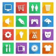 bright social media icons set 2