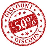 50 discount stamp
