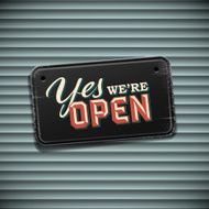 We Are Open Sign N5