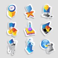 Icons for industry and ecology N2