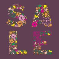 Floral SALE banner