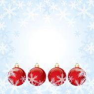 Christmas decorations with snowflakes
