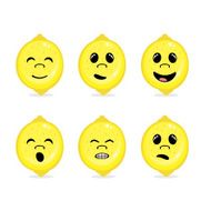 Lemons with face expressions