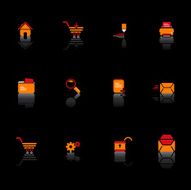 Black Internet Icon Set