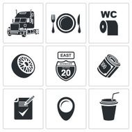 Vector Truck Icon Set