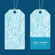 Vector abstract frost swirls texture vertical stripe frame pattern tags N2