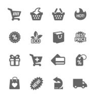 shopping icons set N53