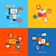 Internet shopping flat