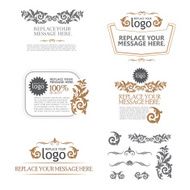 Labels Frames and Banners - Illustration thai art N10