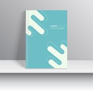 Magazine Cover with curved lines dotted lines