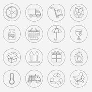 Logistic and packing icon N7