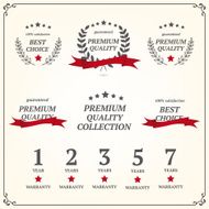 Collection of &quot;premim quality&quot; and &quot;best choice&quot; elements