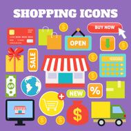 Shopping decorative icons
