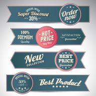 vintage business banners set N19