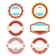 Colored seal Design Elements - VECTOR