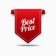 Best Price Red Label Icon Vector Design N2