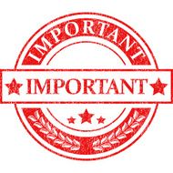 Important seal stamp - VECTOR