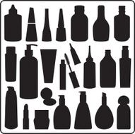 Cosmetic Materials Black and White