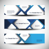 Three Abstract Header Designs N7