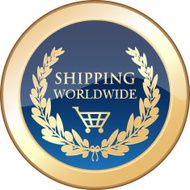 Shipping Worldwide Gold Shield