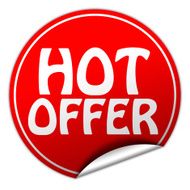 hot offer sticker