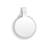 Paper Or Plastic Wobbler Isolated On White N2