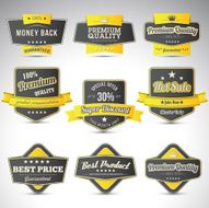 Set of business labels N5