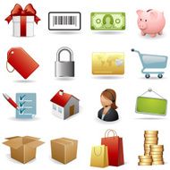 Shopping Icons N380