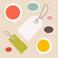 Vector Set of Labels Tags N3