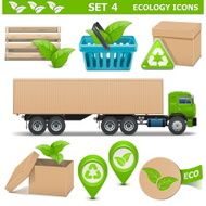 Vector Ecology Icons Set 4