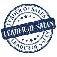 Leader Of Sales Blue Stamp