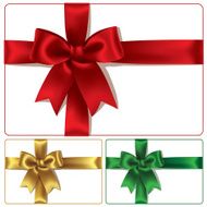 Red Golden and Green Bows
