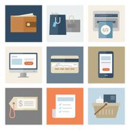 Shopping &amp; Retail Icons &mdash; Flat Series