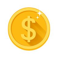 Flat vector money icon