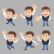 Set of businessman characters N36