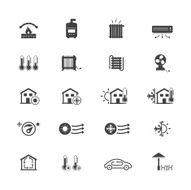 Heating and Cooling Icons N5