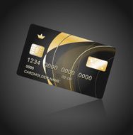 VIP Card black and gold