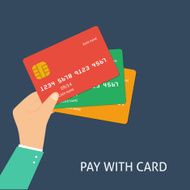 Flat plastic card