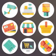 Colorful vector icons for web and mobile applications Set 6