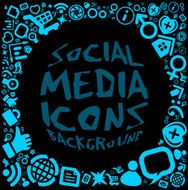 Social media icon background