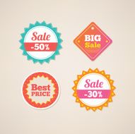 Set of sale labels N11