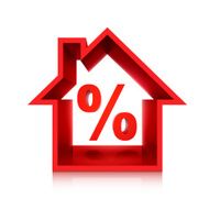 graphic for real estate business 3d percentage