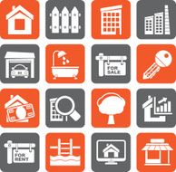 Silhouette Real Estate Icons