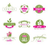 Spring Sale text design EPS 10 vector